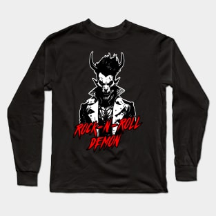 Rock-n-roll Demon Long Sleeve T-Shirt